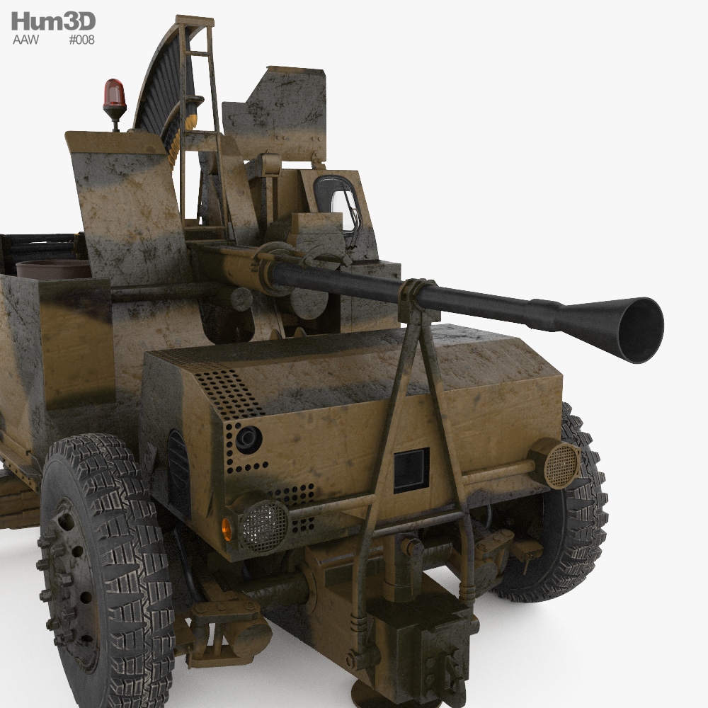 Bofors 40 mm Automatic Gun L 70 3D model - Download Gun on 3DModels.org