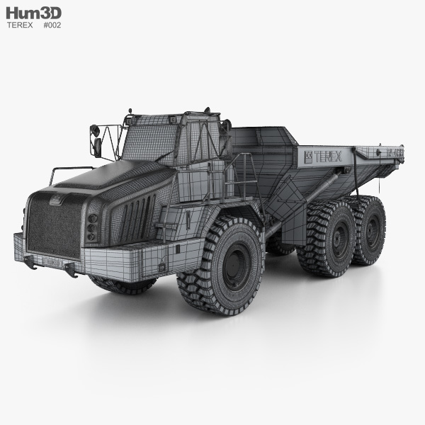 Terex TA400 Dump Truck 2014 3D model - Download Truck on 3DModels.org