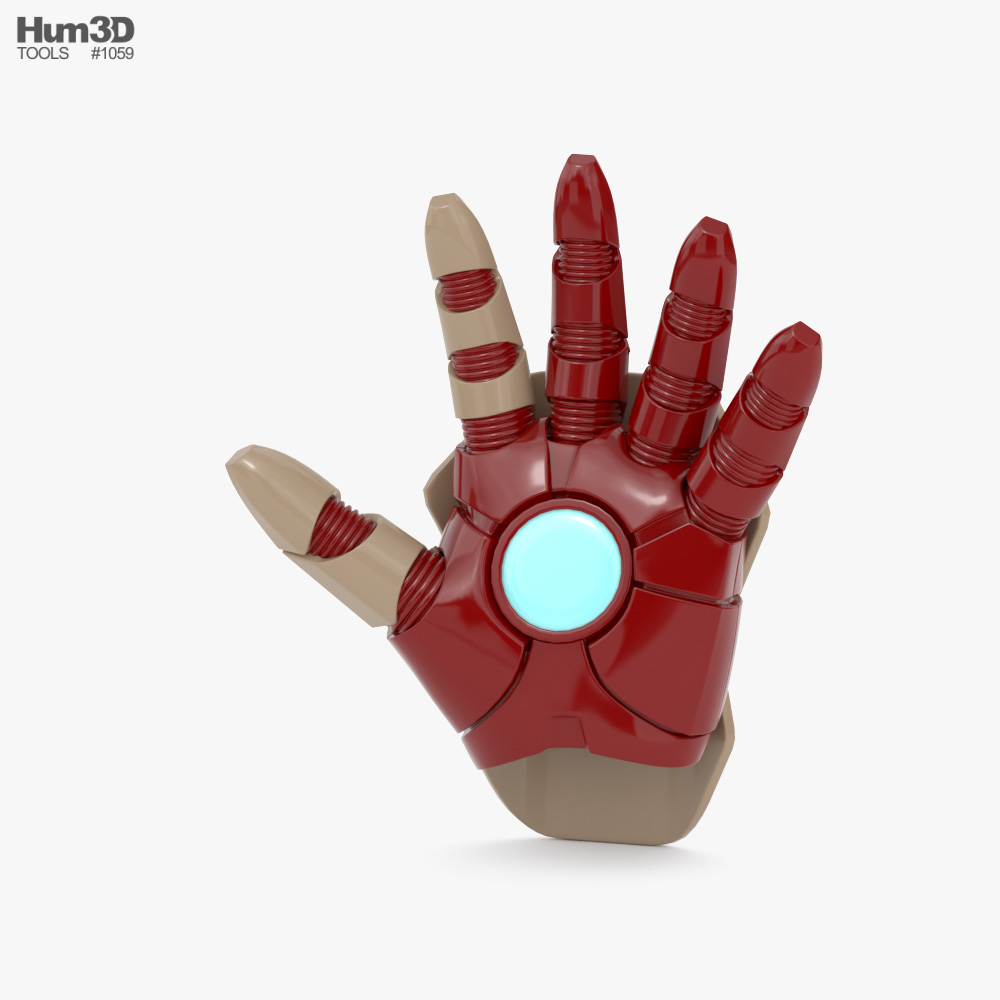 Iron Man-Handschuh 3D-Modell - Herunterladen Accessoires an 3DModels.org