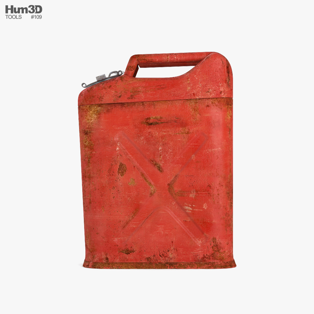 Vintage European 5 Gallon Gas Can 