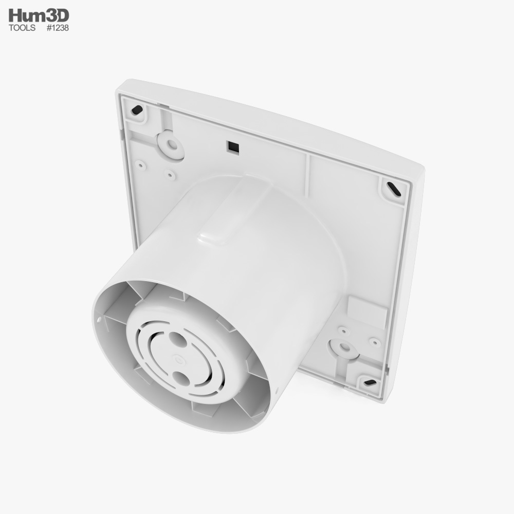 Bathroom Extractor Fan 3D model - Download Bathroom Fixtures on 3DModels.org