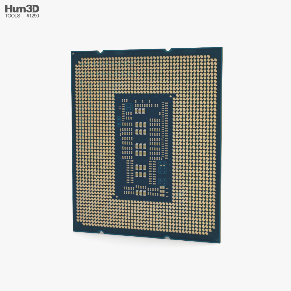 Intel I9 13900K CPU 3D model - Download Computer Accessories on ...
