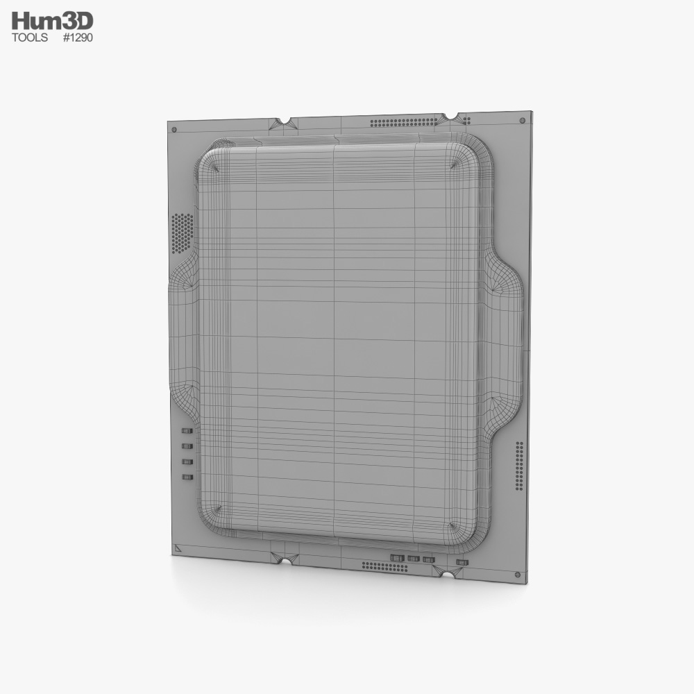 英特尔 Core i9-13900K CPU 3D模型 - 下载 电脑配件 开启 3DModels.org