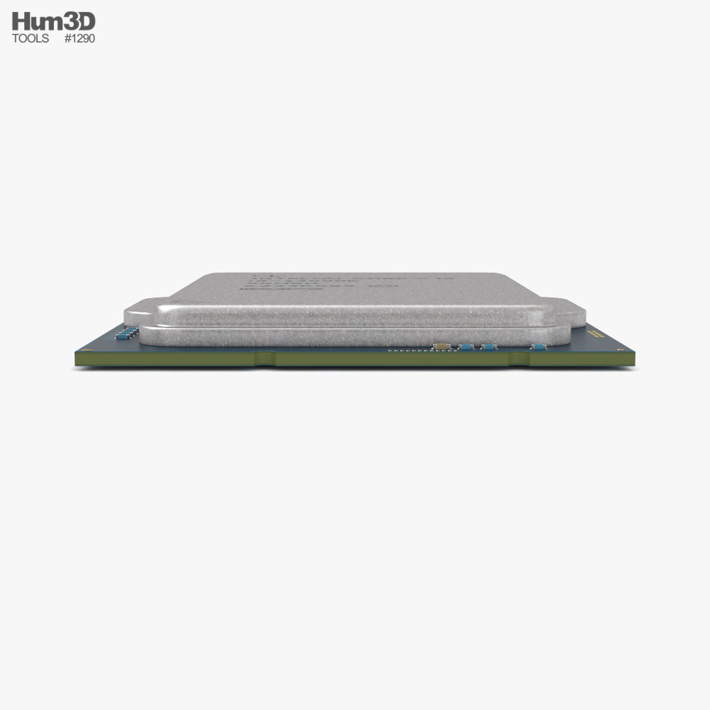 英特尔 Core i9-13900K CPU 3D模型 - 下载 电脑配件 开启 3DModels.org