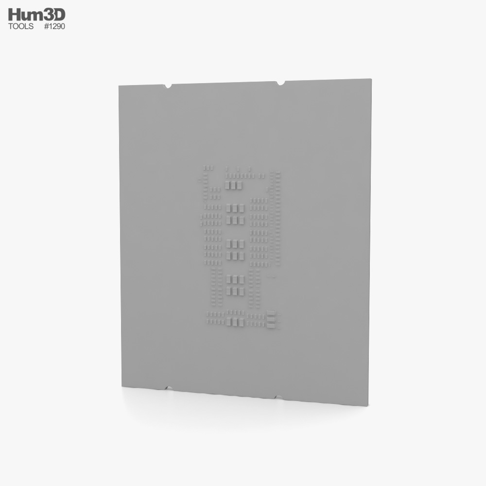 英特尔 Core i9-13900K CPU 3D模型 - 下载 电脑配件 开启 3DModels.org