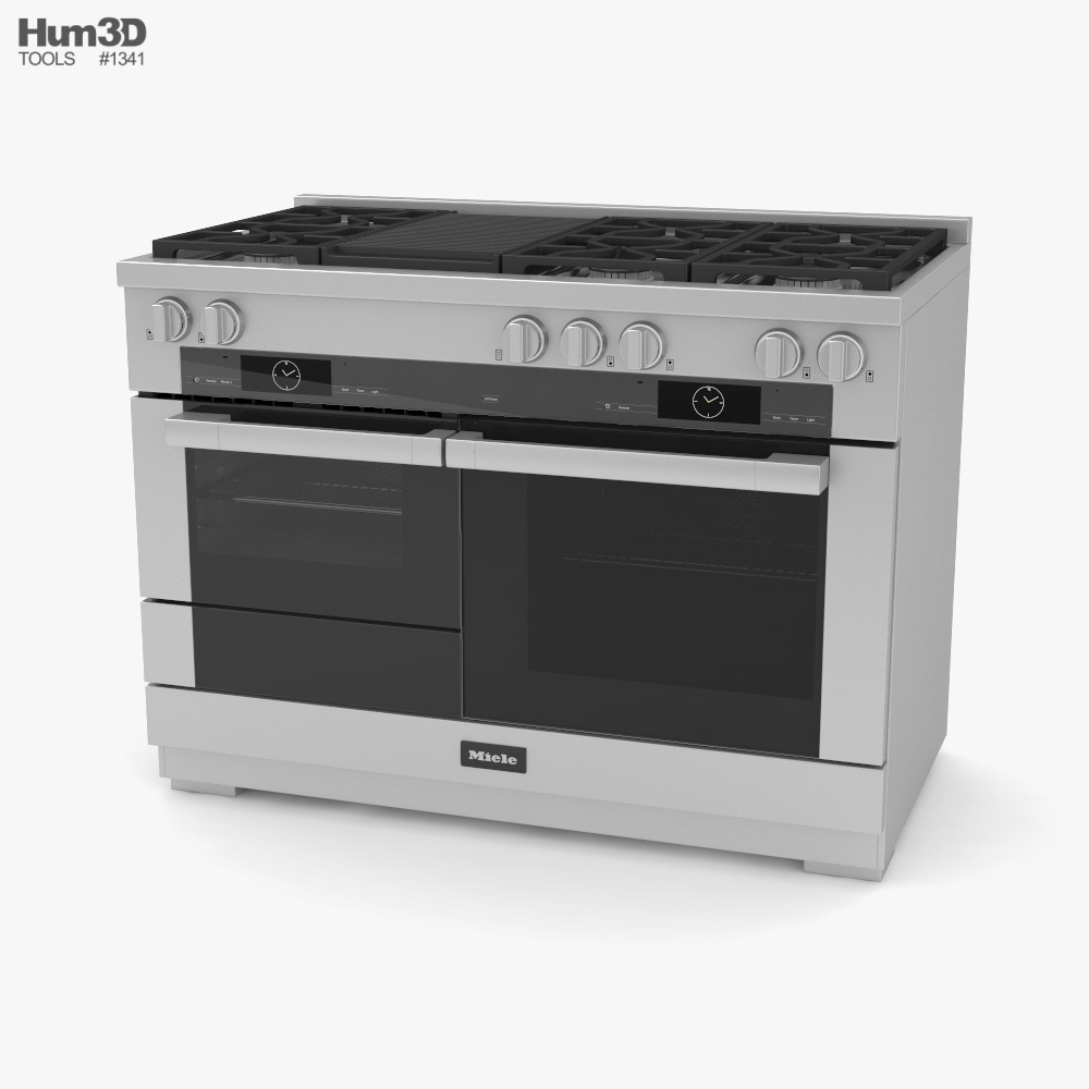 Miele HR 1956 3 G DF GD Cocina Profesional de 48 Pulgadas Modelo 3D ...