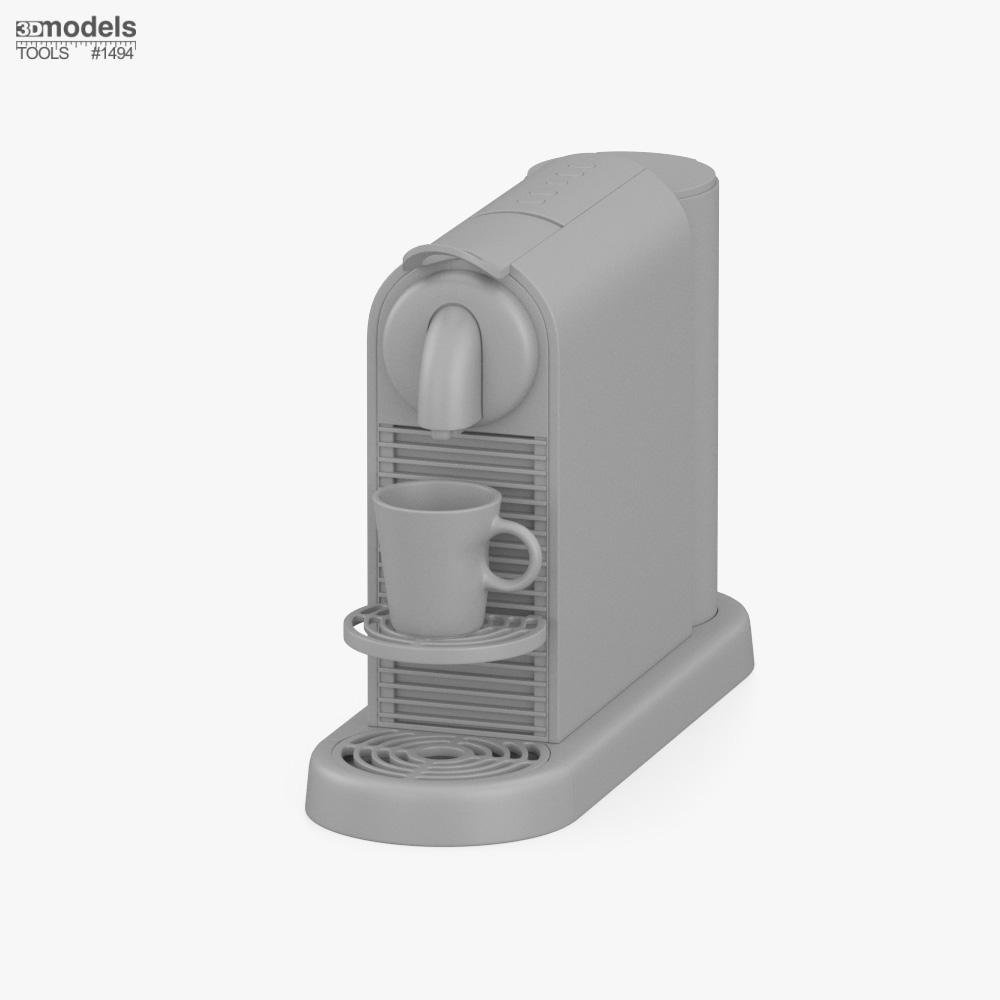 Nespresso CitiZ Platinum D コーヒーメーカー 3Dモデル