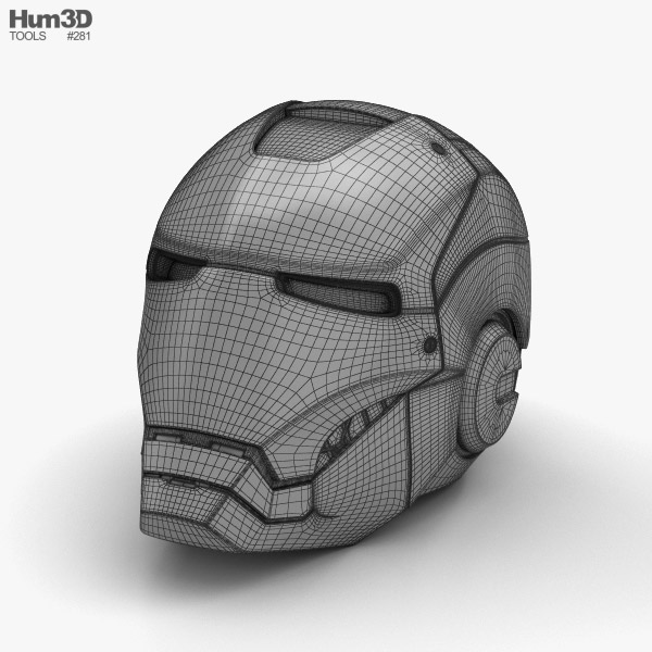 Iron Man Helmet 3D model - Download Accessories on 3DModels.org Iron Man Helmet 3D model - Download Accessories on 3DModels.org