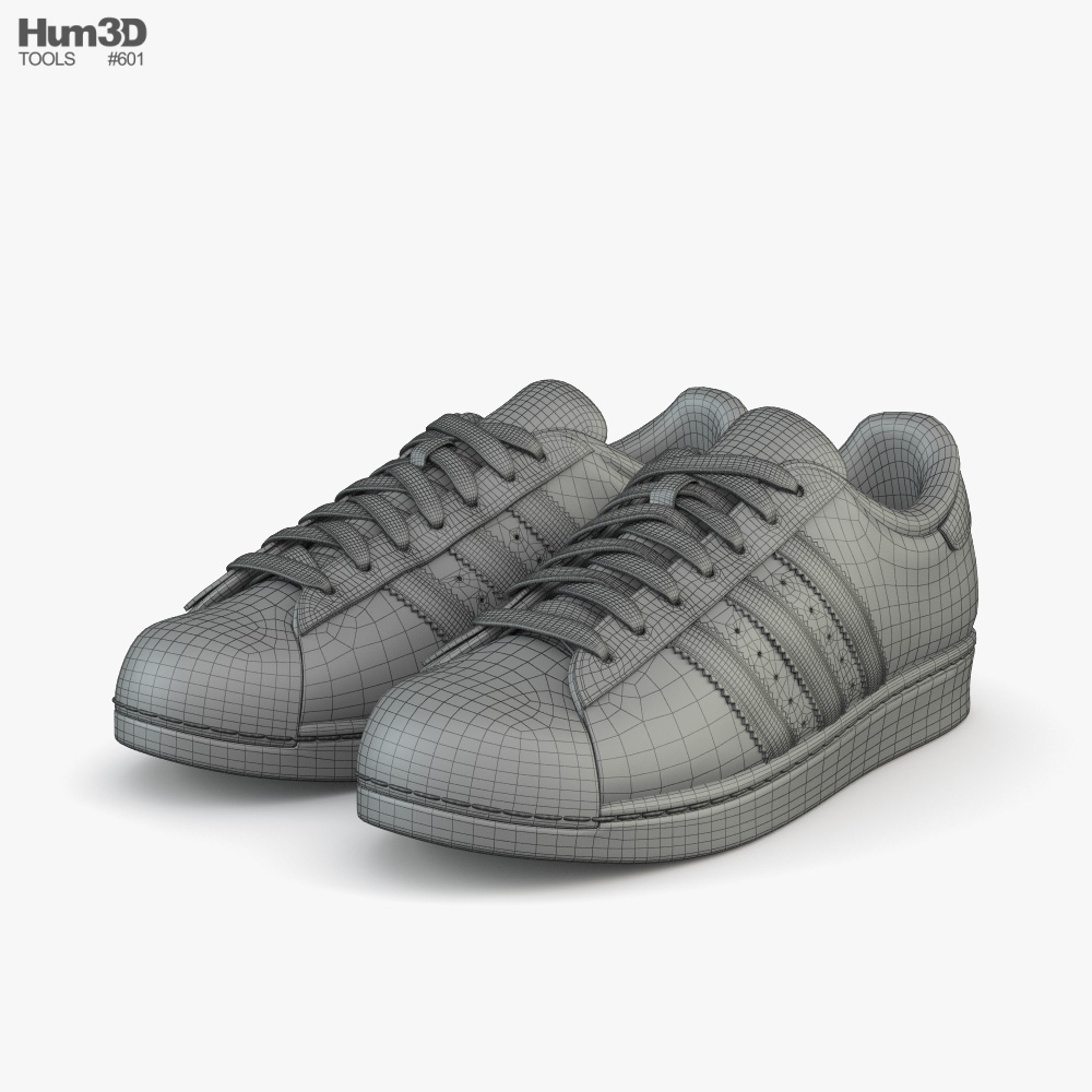 Adidas Superstar 3D model - Download Shoes on 3DModels.org