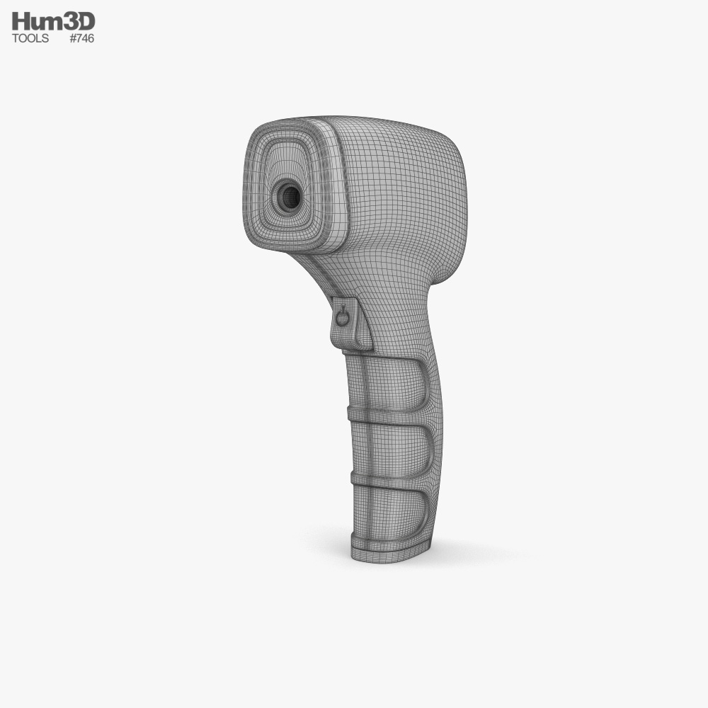 Infrared Thermometer 3D model - Download Medical Equipment on 3DModels.org