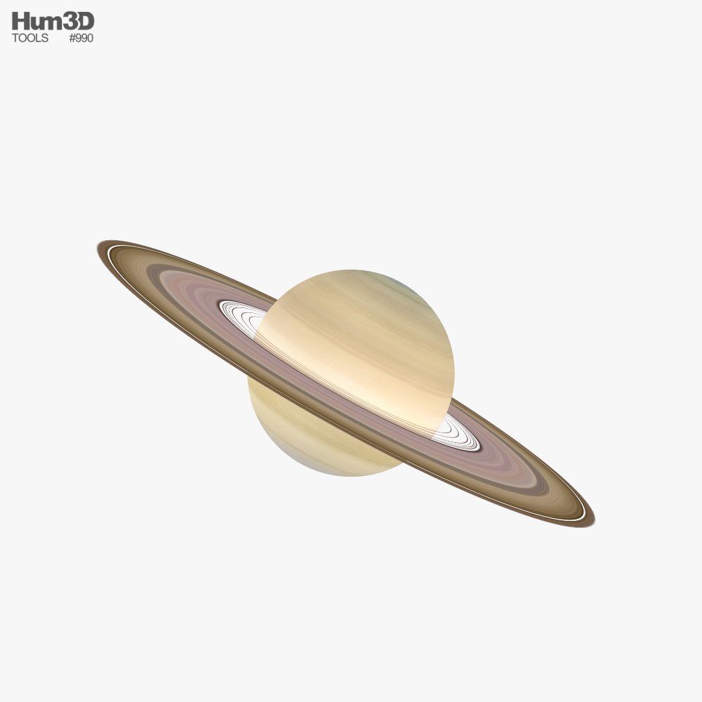 Saturn 3D model - Download Planets on 3DModels.org