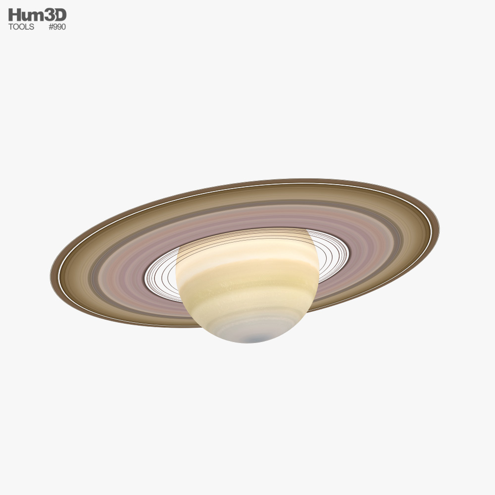 Saturn 3D model - Download Planets on 3DModels.org