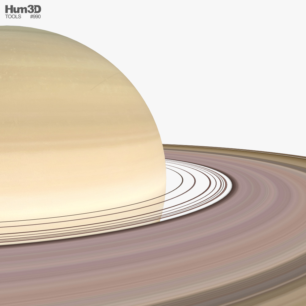 Saturn 3D model - Download Planets on 3DModels.org