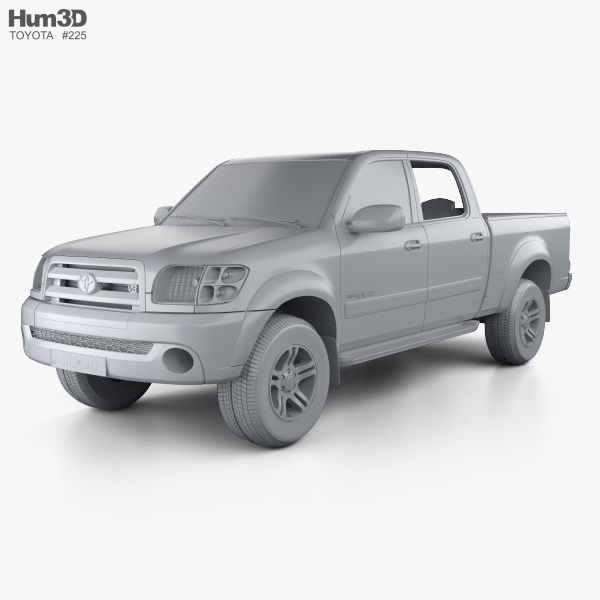 Toyota Tundra Double Cab 2006 3D model - Download Pickup on