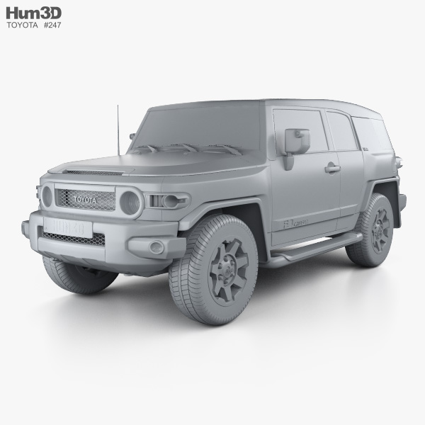 Toyota FJ Cruiser VXR 2014 3D model - Download Crossover SUV on ...