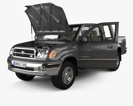 Toyota Tundra Access Cab SR5 with HQ interior and engine 2002 3D