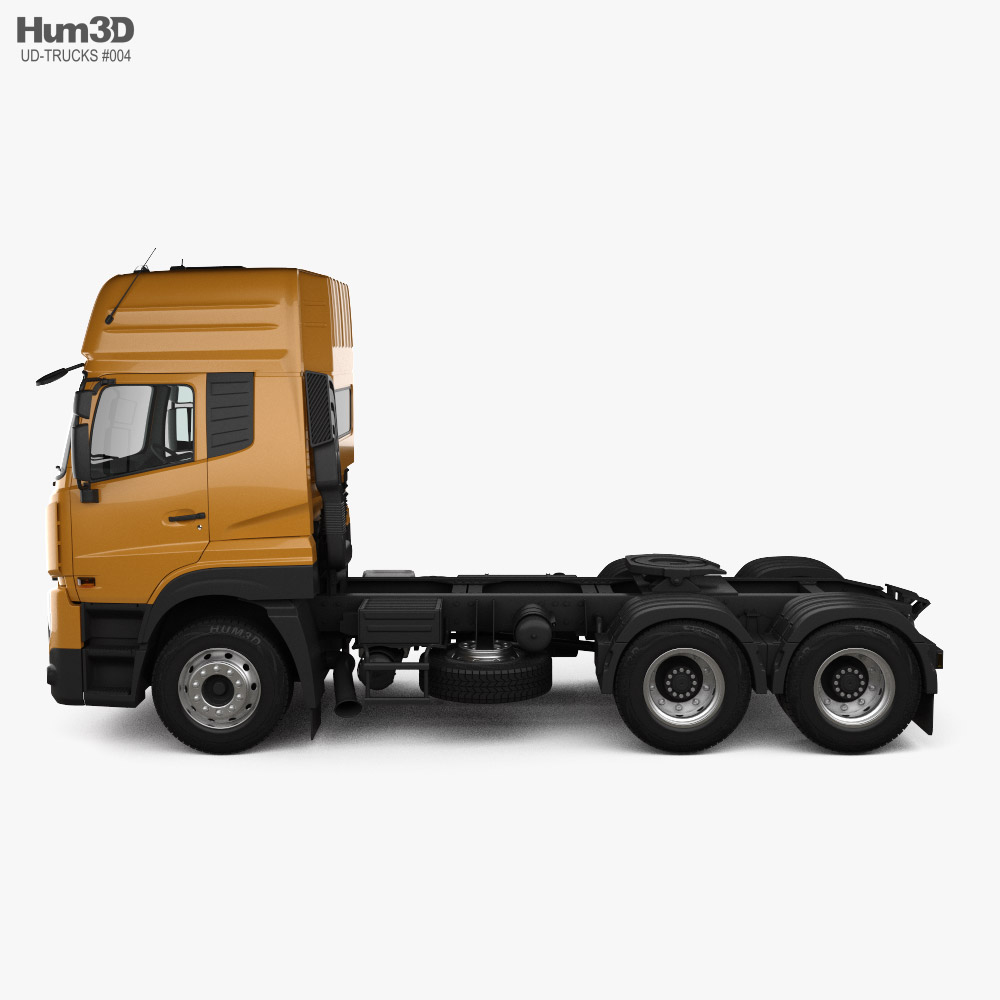 UD Trucks Quester Çekici Kamyon Üç Akslı 2016 3D modeli - İndir