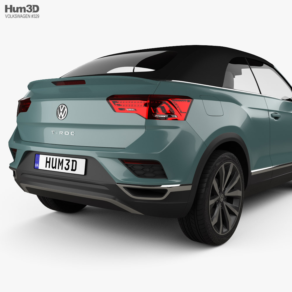 Volkswagen T-Roc cabriolet 2019 3D model - Download Crossover SUV on  3DModels.org