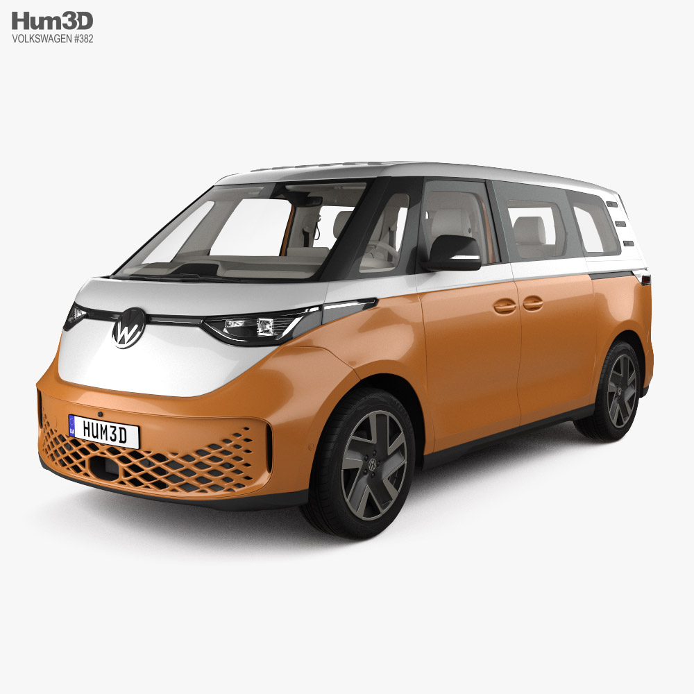 Volkswagen ID Buzz 带内饰2025 3D模型- 下载Van 开启3DModels.org
