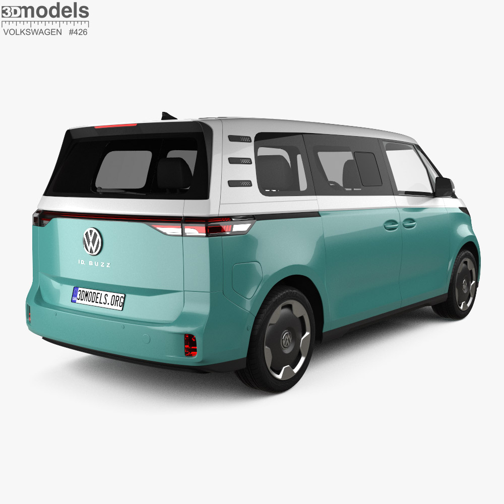 Volkswagen ID Buzz LWB 2025 3D modeli - İndir Van üzerinde