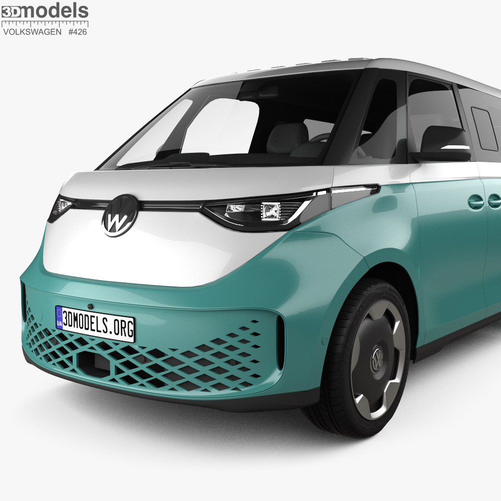 Volkswagen ID Buzz LWB 2025 3D modeli - İndir Van üzerinde