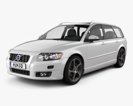 Volvo V50 Classic 2014 3D model - Download Wagon car on 3DModels.org