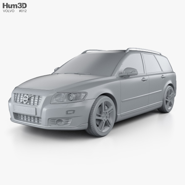 ボルボ V50 クラシック 2014 3Dモデル - ダウンロード Wagon car オン