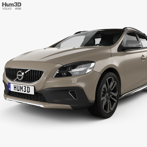 Volvo V40 T5 Cross Country 2019 Modelo 3D - Baixar Hatchback no