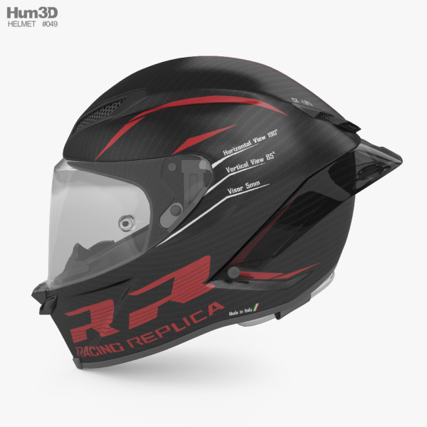 agv pista free 3d model AGV Pista GP RR ECE DOT Multi Racing Helmet 3D model