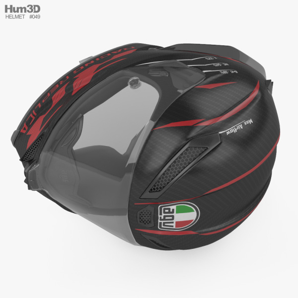 agv pista free 3d model AGV Pista GP RR ECE DOT Multi Racing Helmet 3D model