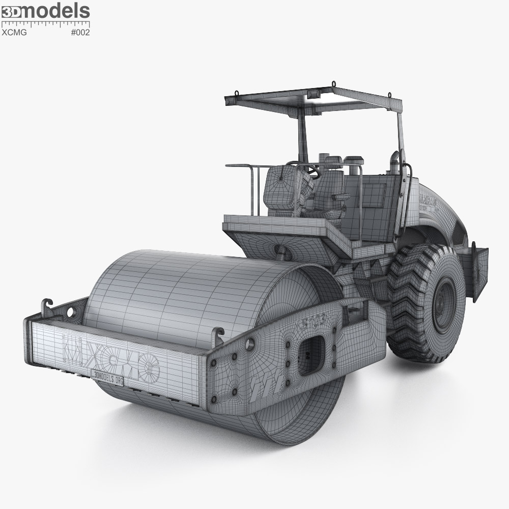 XCMG XS103H 压路机2025 3D模型- 下载货车开启3DModels.org