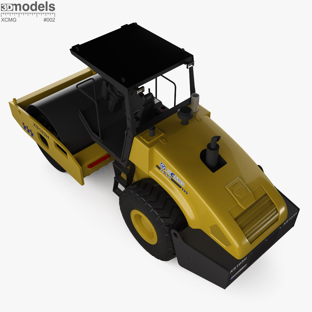 XCMG XS103H 压路机2025 3D模型- 下载货车开启3DModels.org