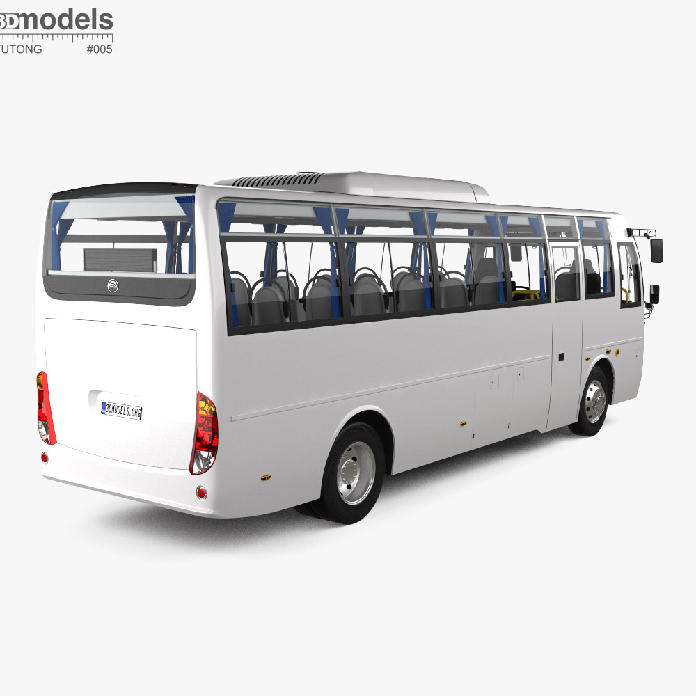 Yutong ZK5110XLH Bus インテリアと 2024 3Dモデル - ダウンロード