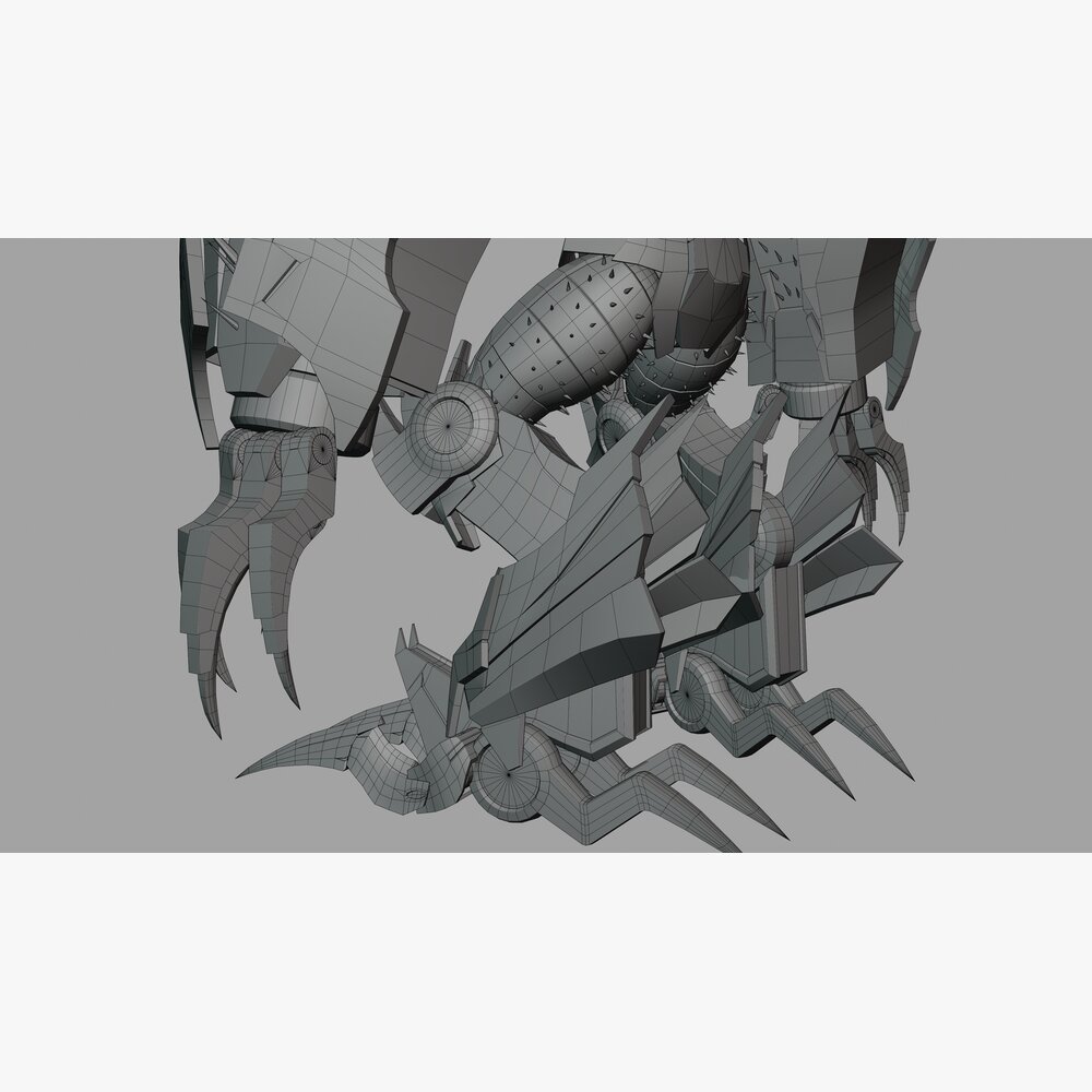 变形金刚领袖之证的昆虫金刚 3D模型 - 下载 机器人 开启 3DModels.org