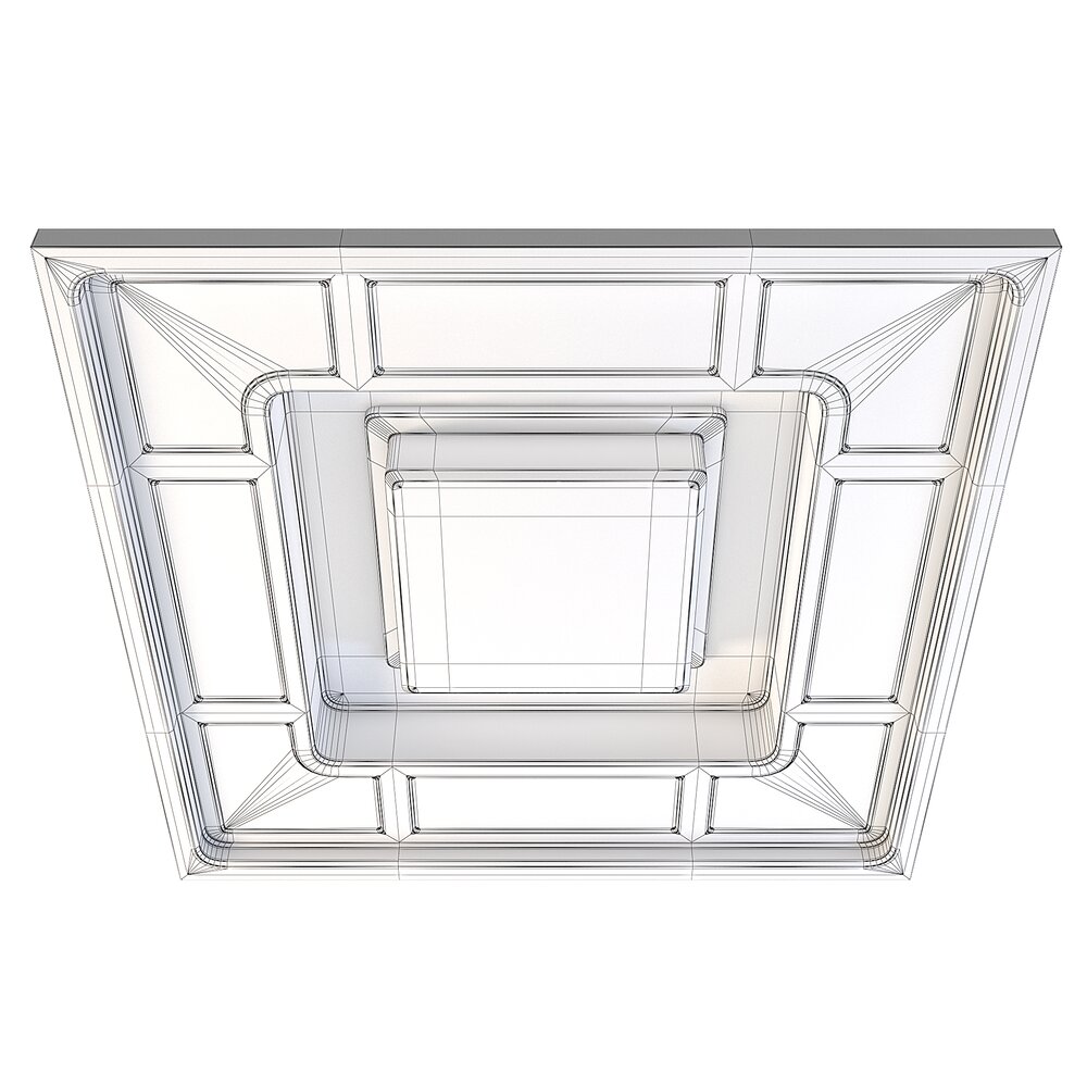 Image showcasing Futuristic Apartment Ceiling 03 3D model - Download Building components ...