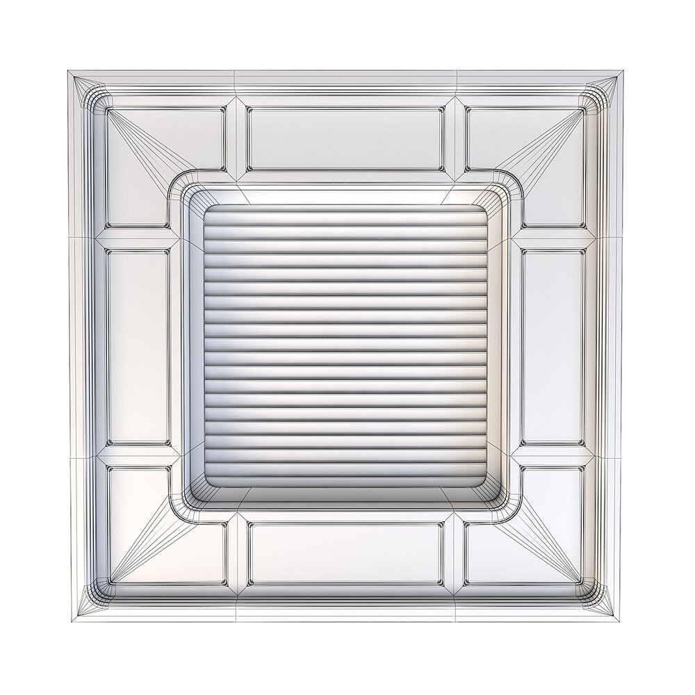 View of Futuristic Apartment Ceiling 02 3D model - Download Building components ...