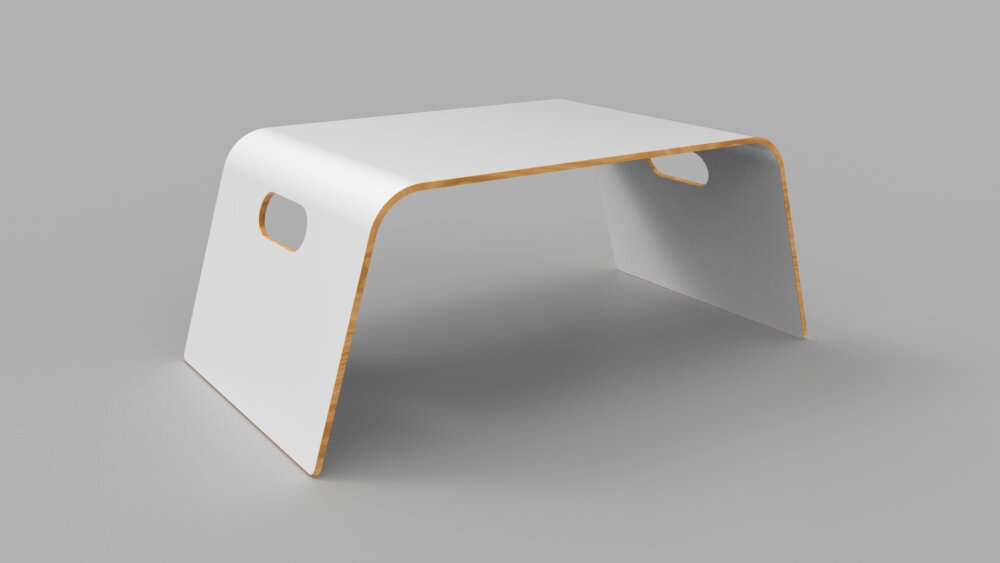 Laptop Table For Bed 3D model - Download Table on 3DModels.org