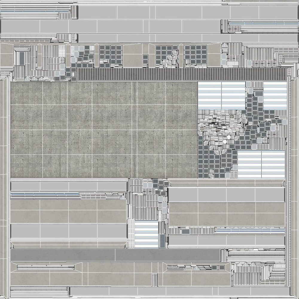 Industrial Warehouse with Multiple Loading Bays Pbr 3D model - Download ...