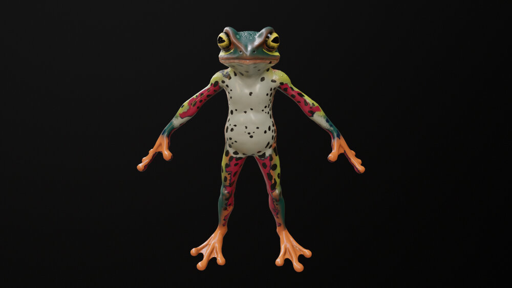Petit Personnage Crapaud Modèle 3D - Télécharger Personnages cartoon ...