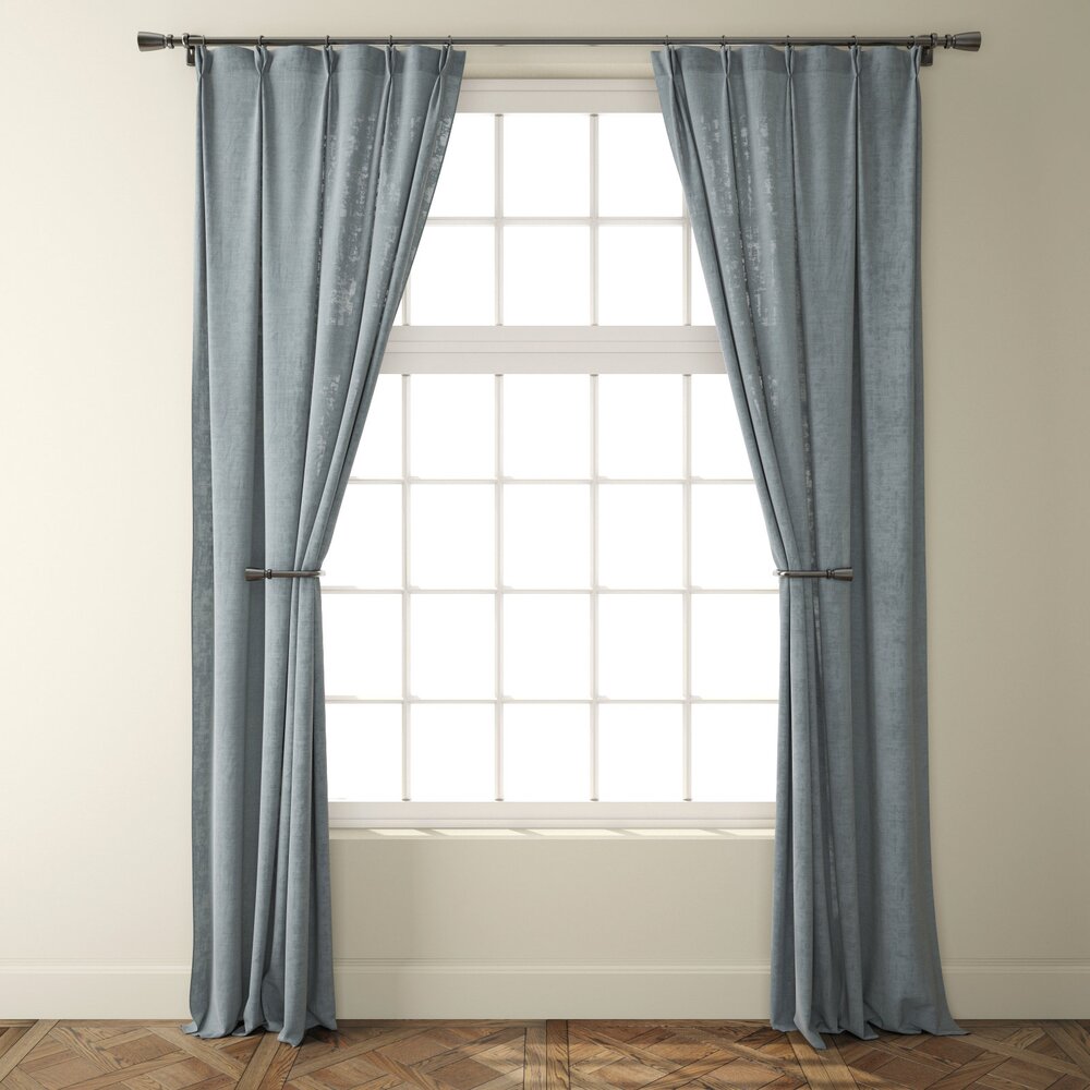 Grey Linen Curtain 140x218cm