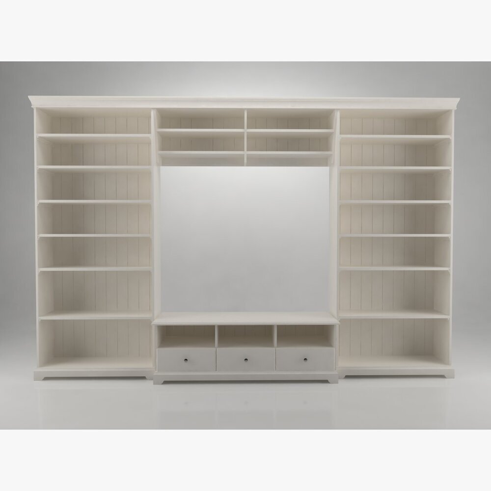 IKEA リアトルプ テレビ収納コンビネーション 棚と引き出し付き 3D