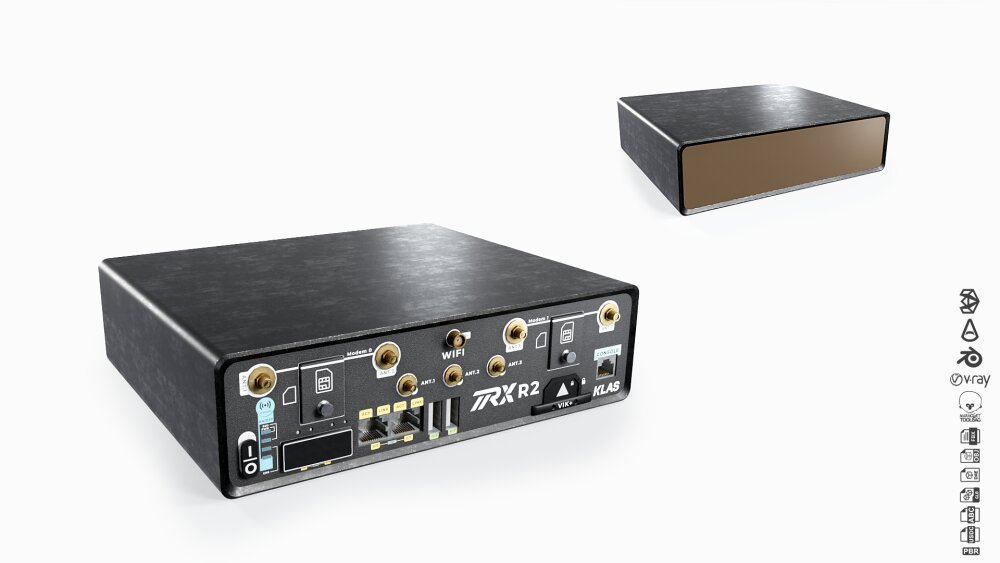 Klas Trx R2 Rugged Cellular Gateway 3D model - Download Electronic ...