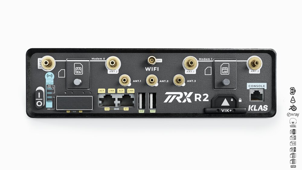 Klas Trx R2 Rugged Cellular Gateway 3D model - Download Electronic ...