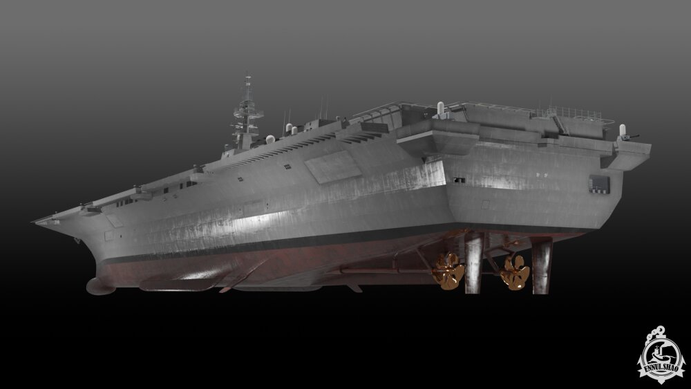 Js Kaga Ddh-184 Low-poly Modelo 3D - Baixar Navio de guerra no