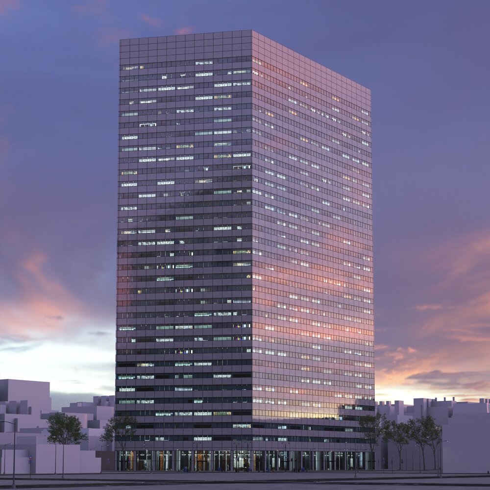 Picture of Urban Modern Skyscraper Architecture 3D model - Download Buildings on ...