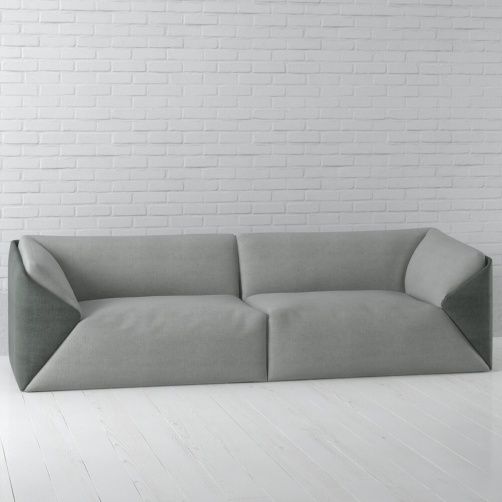 View of Modern Minimalist Sofa 05 3D model - Download Sofa on 3DModels.org