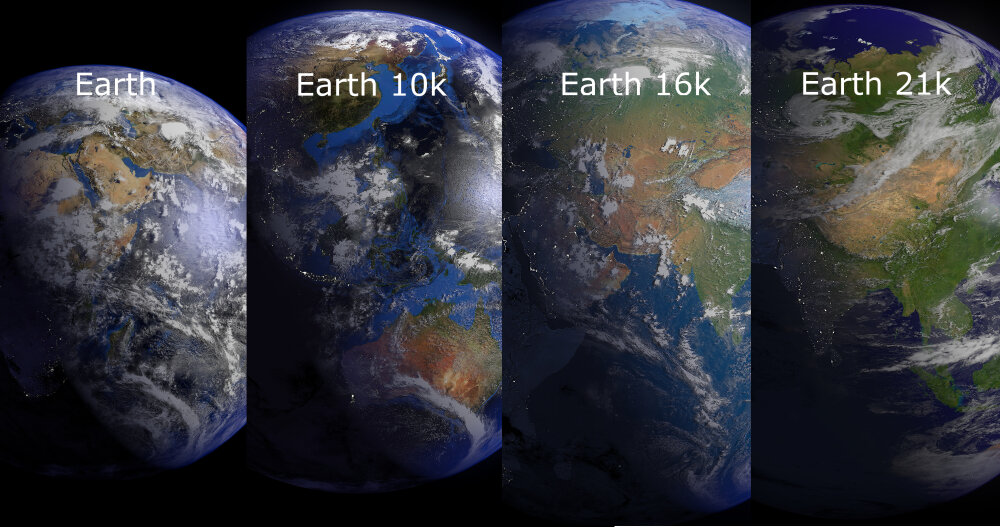 Earth Collection 3D model - Download Planets on 3DModels.org