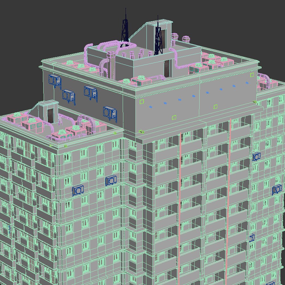 Photo inspiration: Visual Reference: High Rise Residential Building 3D Model
