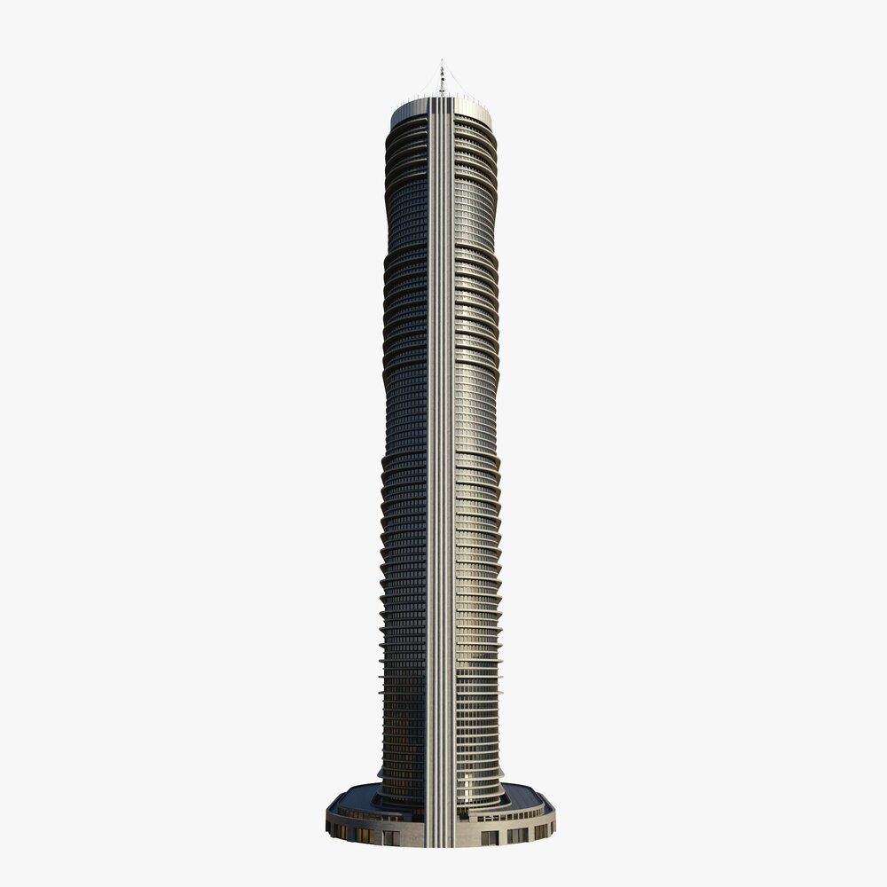 Futuristic Skyscraper Tower Design 3D model - Download Buildings on ... - Futuristic Skyscrapers Design
