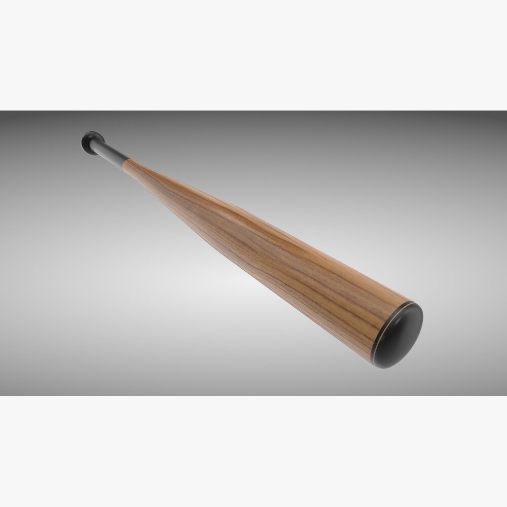 Batte Baseball En Bois LAZIO - 60 Cm - Objet Décoratif Neuf